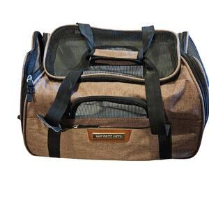 Pet Carrier for Cat, Soft Sided Dog Carrier for Small Dog,  Small Heather Taupe